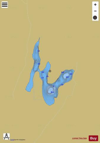 Rokkevatnet depth contour Map - i-Boating App