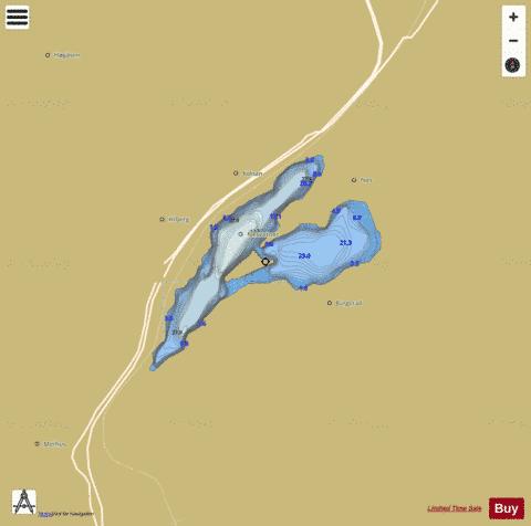 Nesvatnet depth contour Map - i-Boating App