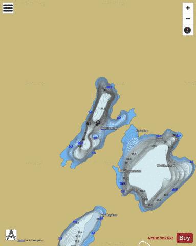 Kristivatnet depth contour Map - i-Boating App