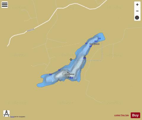Rokotjernet depth contour Map - i-Boating App