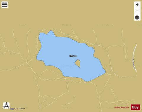 Lilletjern depth contour Map - i-Boating App