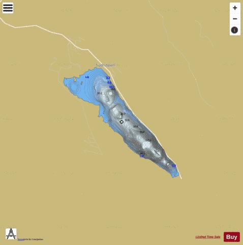 Sunndalsfjorden depth contour Map - i-Boating App