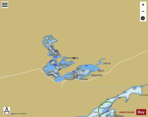 Store Gjølgavatnet depth contour Map - i-Boating App