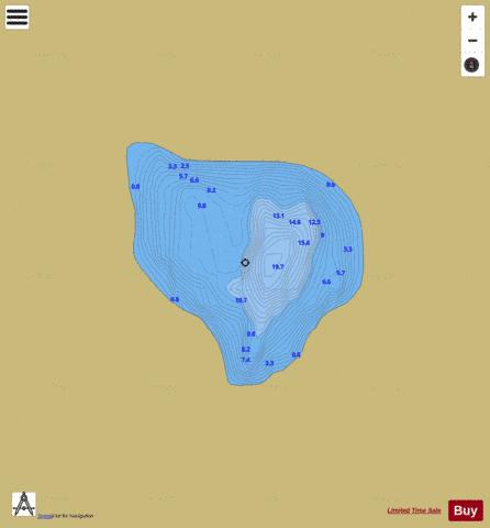 Trillingtjern Vest depth contour Map - i-Boating App