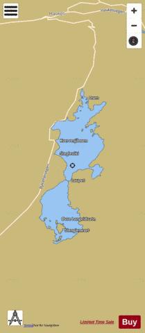 Langeidvatn depth contour Map - i-Boating App