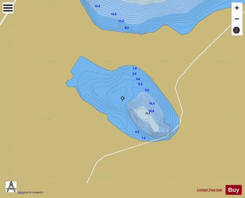 Juvikvatnet depth contour Map - i-Boating App