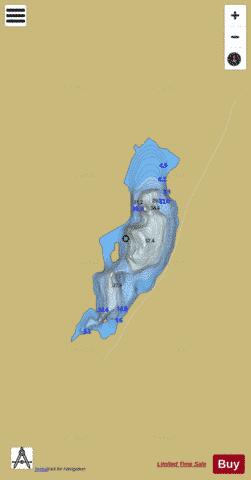 Unnamed Lake, Eikesdal depth contour Map - i-Boating App