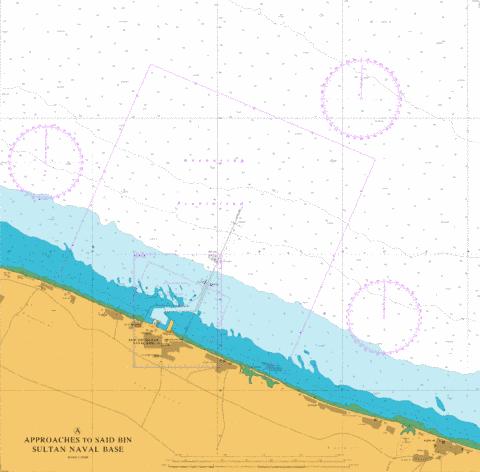Approaches to Said Bin Sultan Naval Base Marine Chart - Nautical Charts App