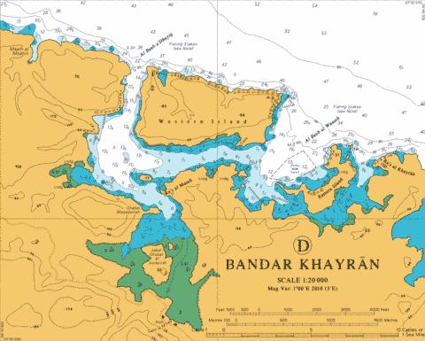 D Bandar Khayran Marine Chart - Nautical Charts App
