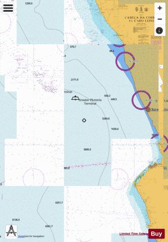 Cabeca da Cobra to Cabo Ledo Marine Chart - Nautical Charts App