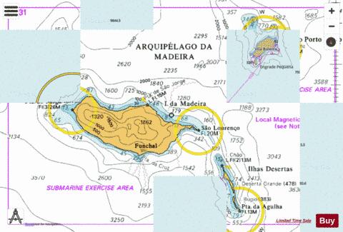 Arquipelago da Madeira Marine Chart - Nautical Charts App