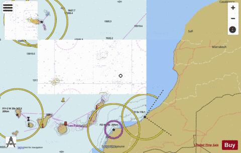 Casablanca to Islas Canarias (Including Arquipelago da Madeira) Marine Chart - Nautical Charts App
