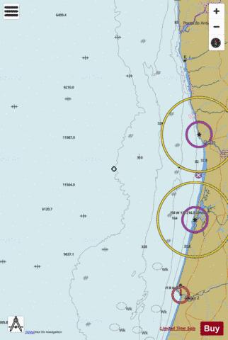 Montedor to Cabo Mondego Marine Chart - Nautical Charts App
