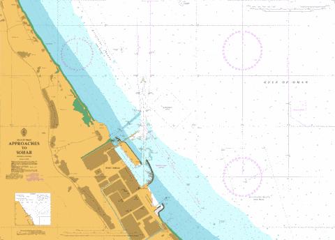 Approaches to Sohar Marine Chart - Nautical Charts App