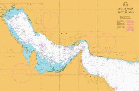 Gulf of Oman to Shatt al 'Arab Marine Chart - Nautical Charts App