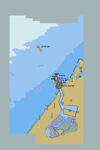 Approaches to Rak Khor Port Marine Chart - Nautical Charts App