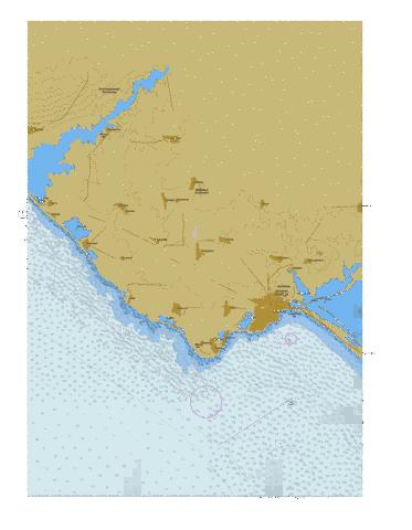 Approaches to Yevpatoriia. Part 1  Marine Chart - Nautical Charts App