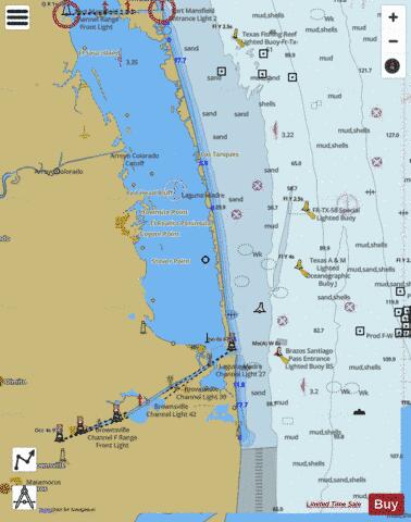 SOUTHERN PART OF LAGUNA MADRE Marine Chart - Nautical Charts App