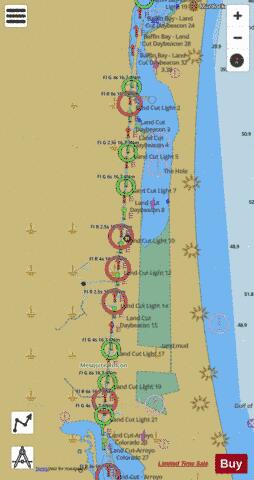 LAGUNA MADRE MIDDLE GROUND TO CHUBBY ISLAND SIDE A Marine Chart - Nautical Charts App