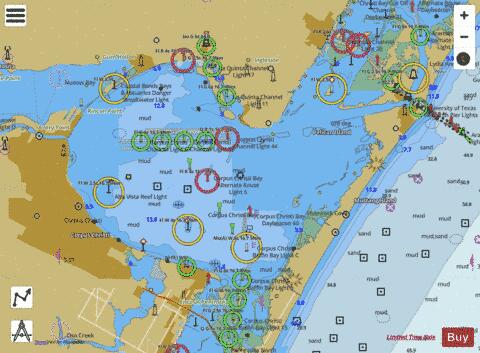 CORPUS CHRISTI BAY Marine Chart - Nautical Charts App