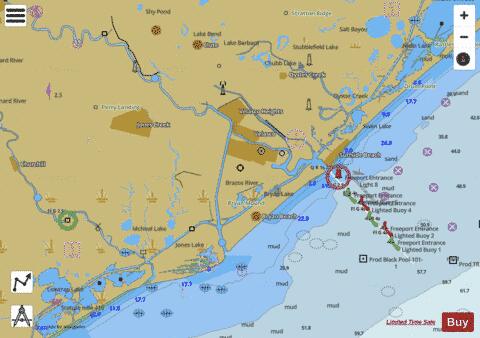 GALVESTON BAY TO CEDAR LAKES SIDE B Marine Chart - Nautical Charts App