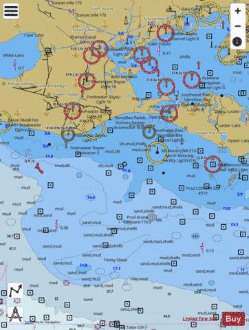 VERMILION BAY AND APPROACHES Marine Chart - Nautical Charts App
