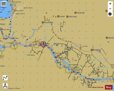 LAKE HATCH TO BAYOU BOEUF Marine Chart - Nautical Charts App