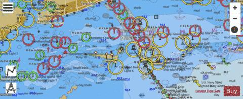 DOG KEYS PASS TO WAVELAND Marine Chart - Nautical Charts App