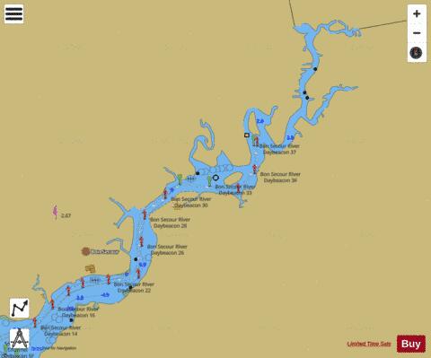 BON SECOUR RIVER EXTENSION Marine Chart - Nautical Charts App