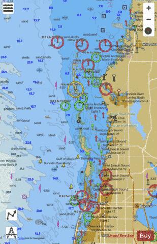 TAMPA BAY - PORT RICHEY CLEARWATER HBR - PORT RICHEY Marine Chart - Nautical Charts App