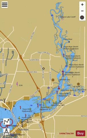 CONTINUATION OF PEACE RIVER Marine Chart - Nautical Charts App