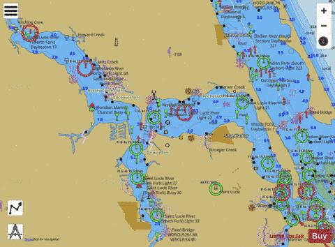 ST LUCIE INLET TO FT MYERS and LAKE OKEECHOBEE Marine Chart - Nautical Charts App