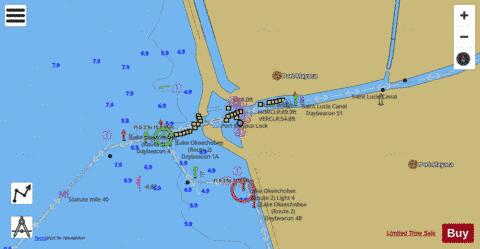 INSET 2 SIDE A PORT MAYACA Marine Chart - Nautical Charts App