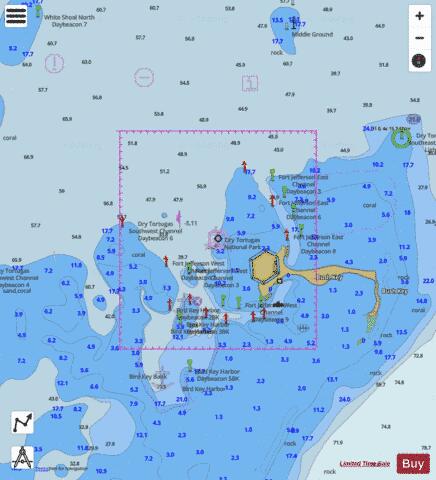 TORTUGAS HARBOR Marine Chart - Nautical Charts App