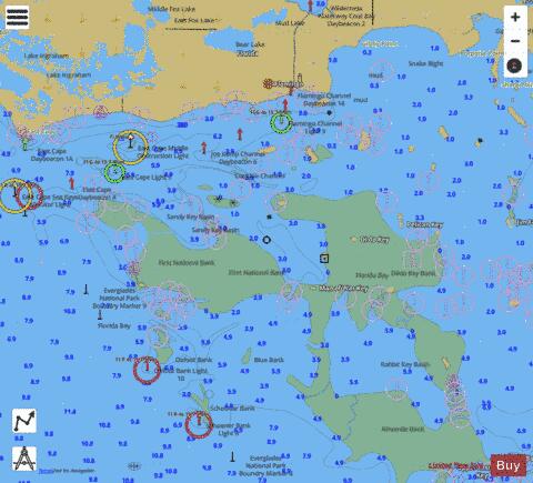 MIAMI TO MARATHON AND FLORIDA BAY PAGE B Marine Chart - Nautical Charts App