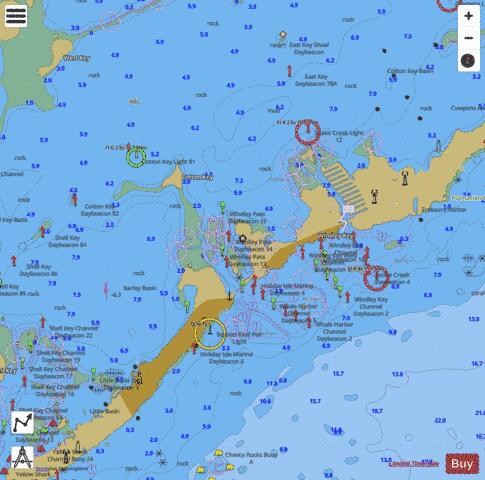 MIAMI TO MARATHON AND FLORIDA BAY PAGE E INSET 6 Marine Chart - Nautical Charts App