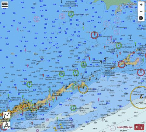 MIAMI TO MARATHON AND FLORIDA BAY PAGE G RIGHT SIDE Marine Chart - Nautical Charts App