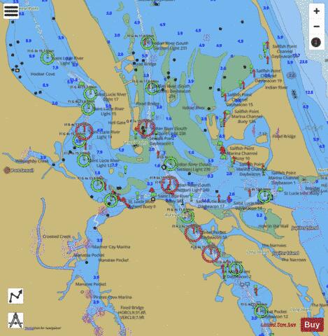 ST LUCIE INLET INSET 4 Marine Chart - Nautical Charts App