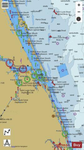 PALM SHORES TO WEST PALM BEACH KK-LL Marine Chart - Nautical Charts App