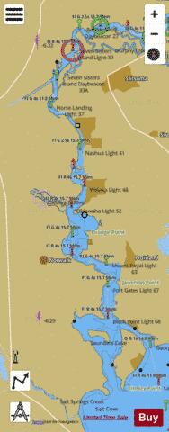 ST JOHNS RIVER DUNNS CREEK TO LAKE DEXTER Marine Chart - Nautical Charts App
