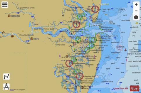 ST ANDREW SOUND AND SATILLA RIVER Marine Chart - Nautical Charts App