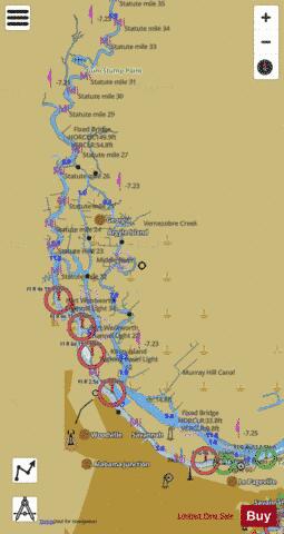 SAVANNAH RIVER SAVANNAH TO BRIER CREEK SIDE A Marine Chart - Nautical Charts App