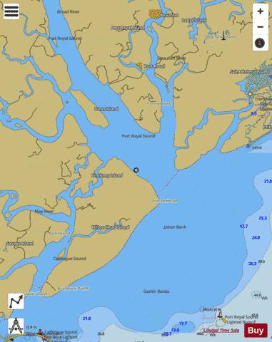 PORT ROYAL SOUND AND INLAND PASSAGES Marine Chart - Nautical Charts App