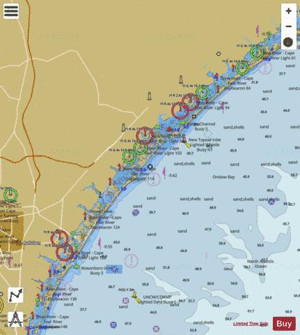STUMP SOUND TO MASONBORO SOUND Marine Chart - Nautical Charts App