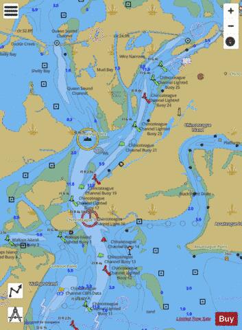 INSET CHINCOTEAGUE INLET AND CHANNEL Marine Chart - Nautical Charts App