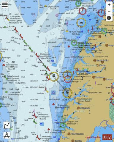 CHESAPEAKE BAY WOLF TRAP TO PUNGOTEAGUE CREEK Marine Chart - Nautical Charts App
