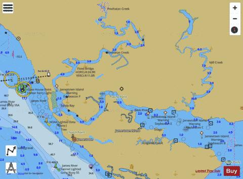 BACK RIVER Marine Chart - Nautical Charts App
