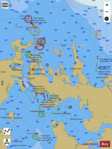 KENT ISLAND NARROWS Marine Chart - Nautical Charts App