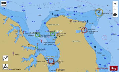 POTOMAC RIVER  LOWER MACHODOC CREEK VA INSET 5 Marine Chart - Nautical Charts App
