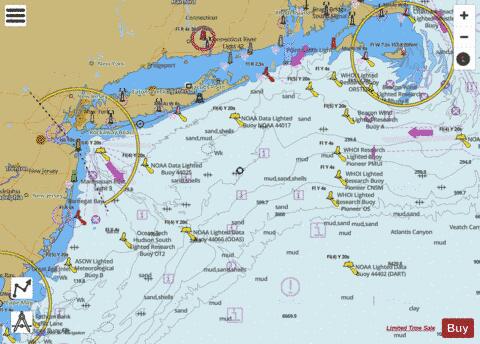 NY APPROACHES - NANTUCKET SHOALS TO FIVE FATHOM BANK Marine Chart - Nautical Charts App